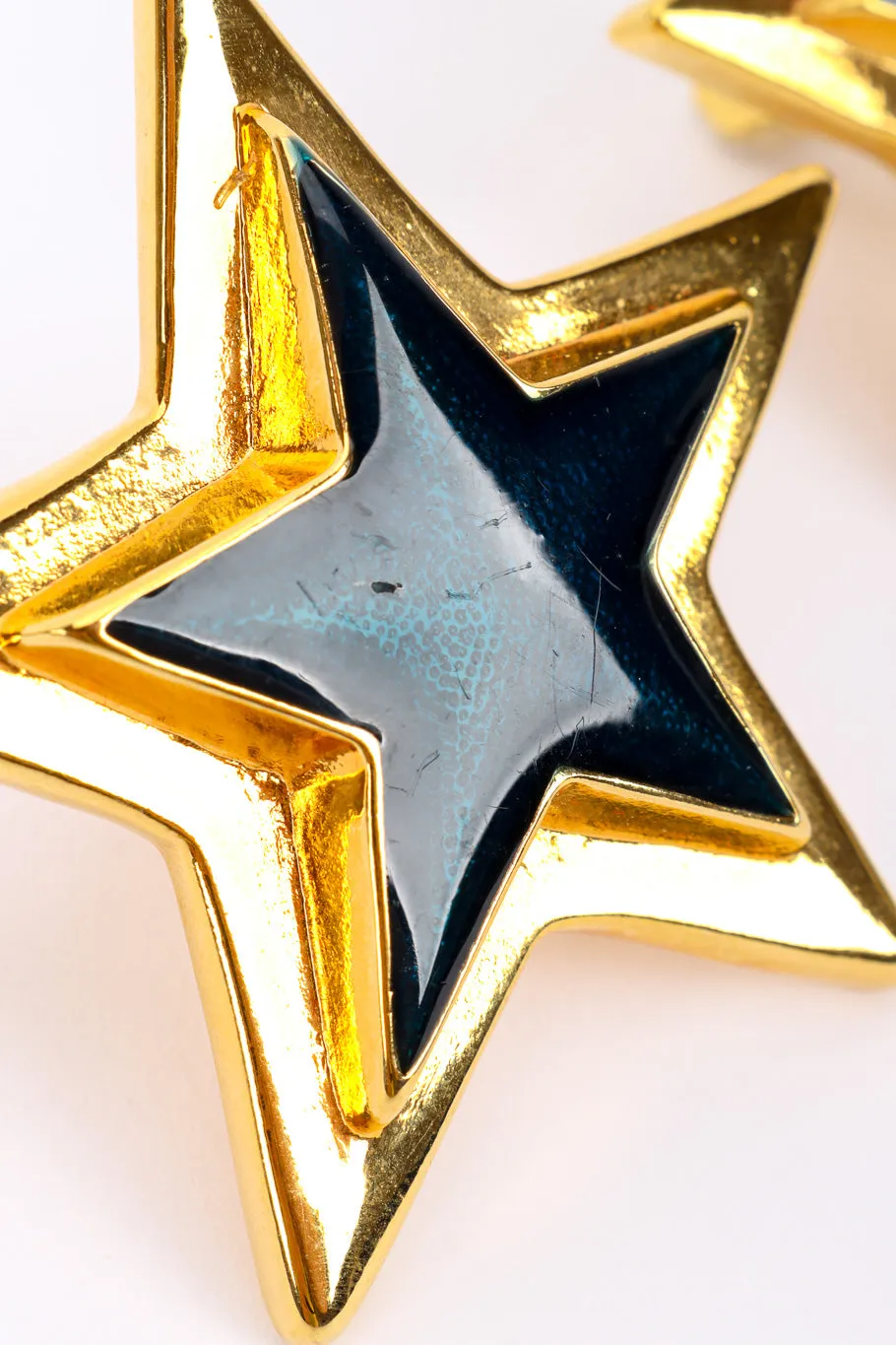 Enamel Star Plate Earrings II