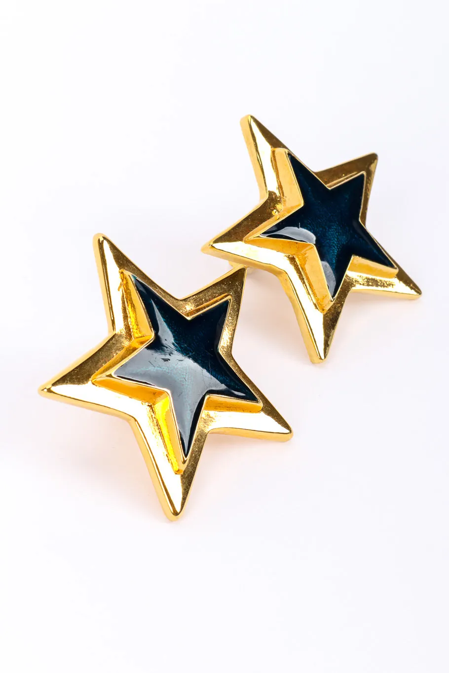 Enamel Star Plate Earrings II