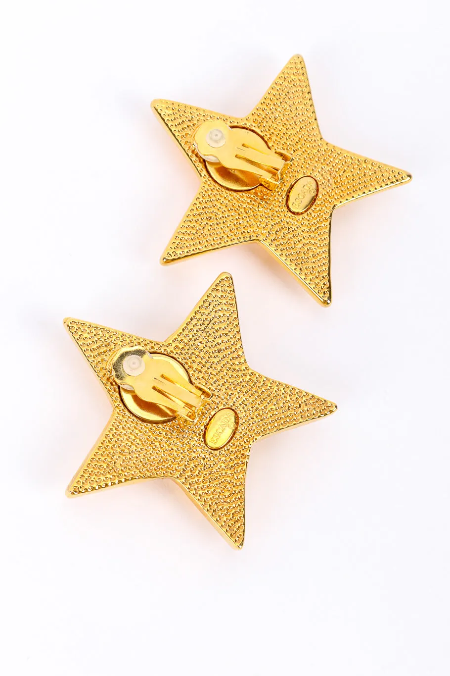 Enamel Star Plate Earrings II