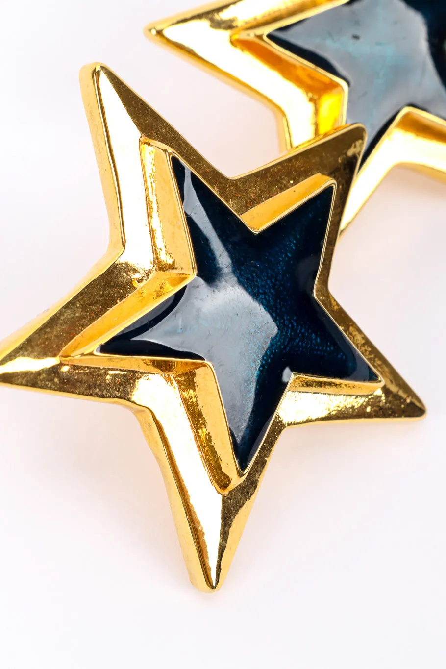 Enamel Star Plate Earrings II