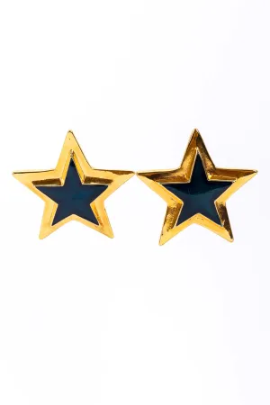 Enamel Star Plate Earrings II