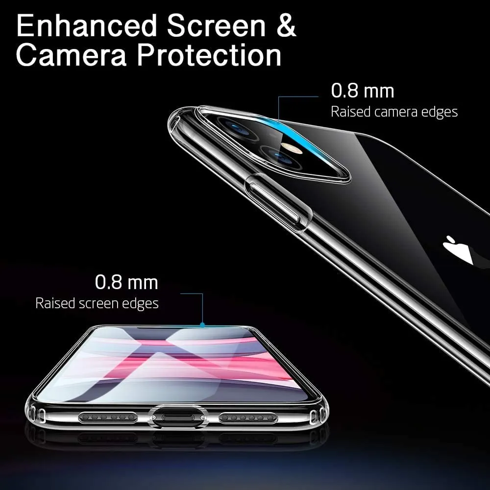 ESR Essential Zero for iPhone 11 Case, Slim Clear Soft TPU, Flexible Silicone Cover for iPhone 11 6.1-Inch (2019), Clear