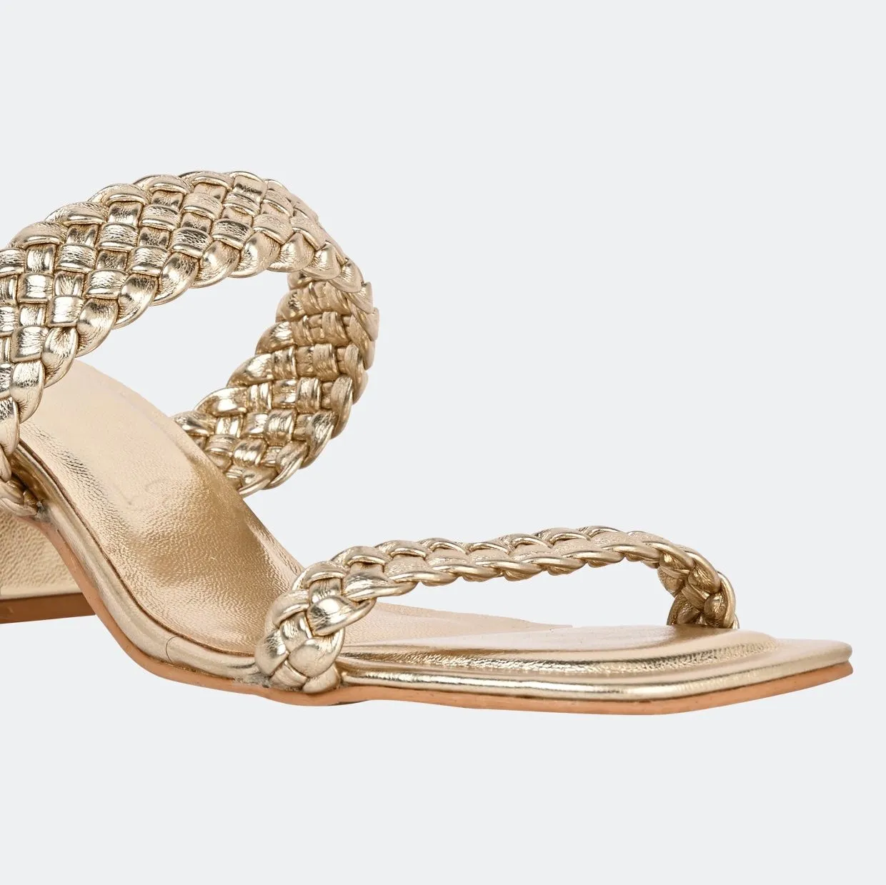 Eva Gold Heels For Women