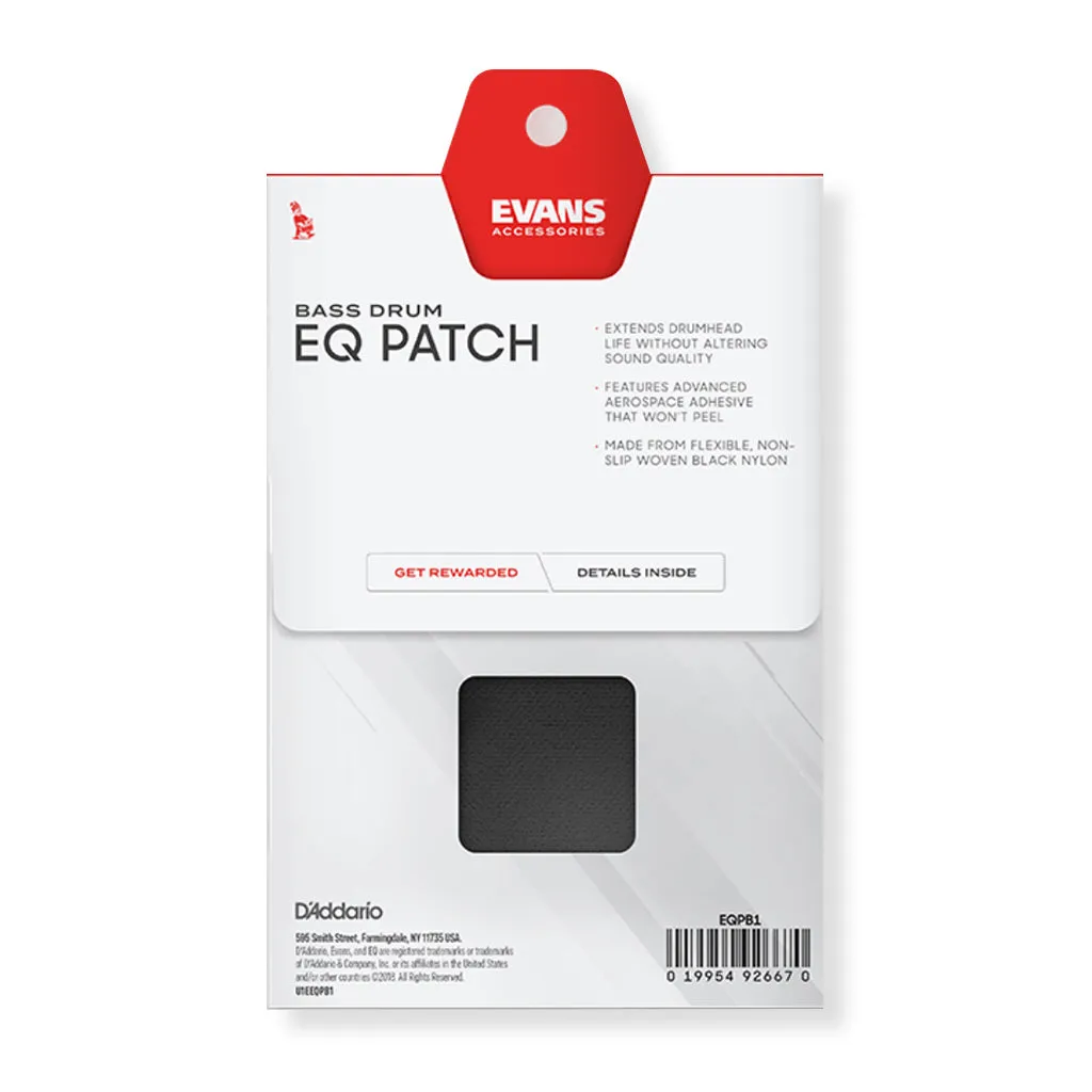 Evans EQ Black Nylon Single Patch
