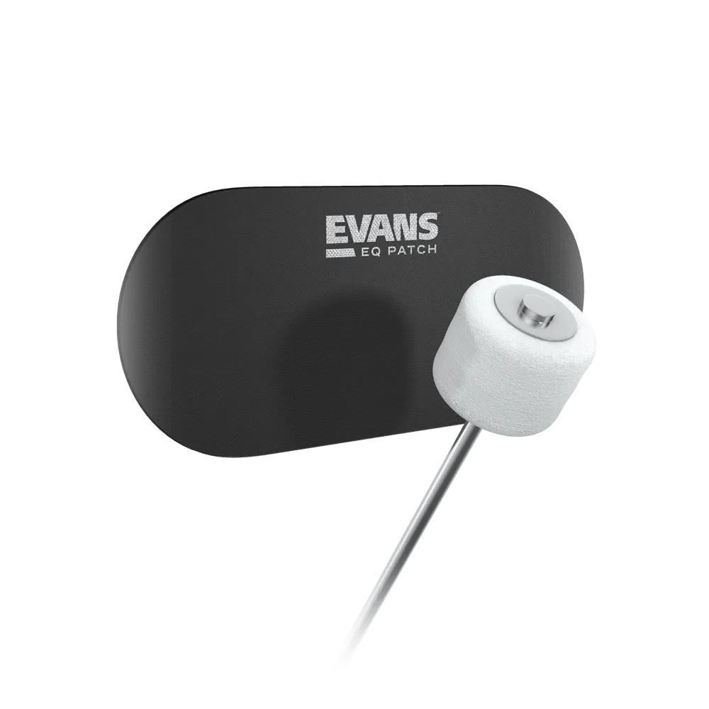 Evans (EQPB2) EQ Black Nylon Double Bass Drum Patch - Pack of 2