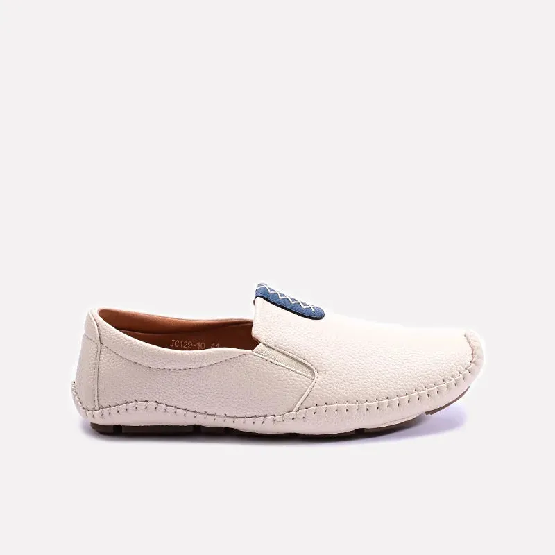 Fawn Leather Loafers Men 0130956