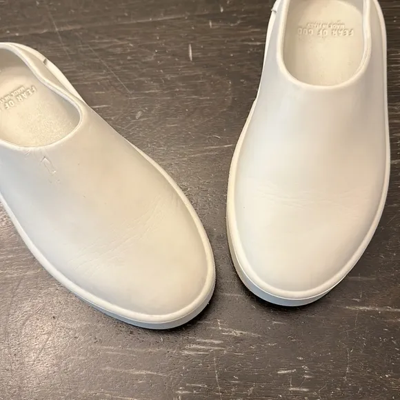 FEAR of GOD California Mules Kids Shoes Oat white size 1