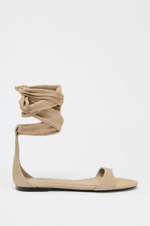 Flat Leather Strappy Sandals