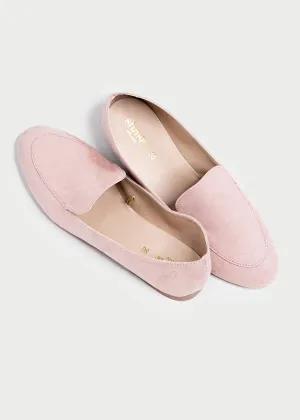 Flat loafer gamuza