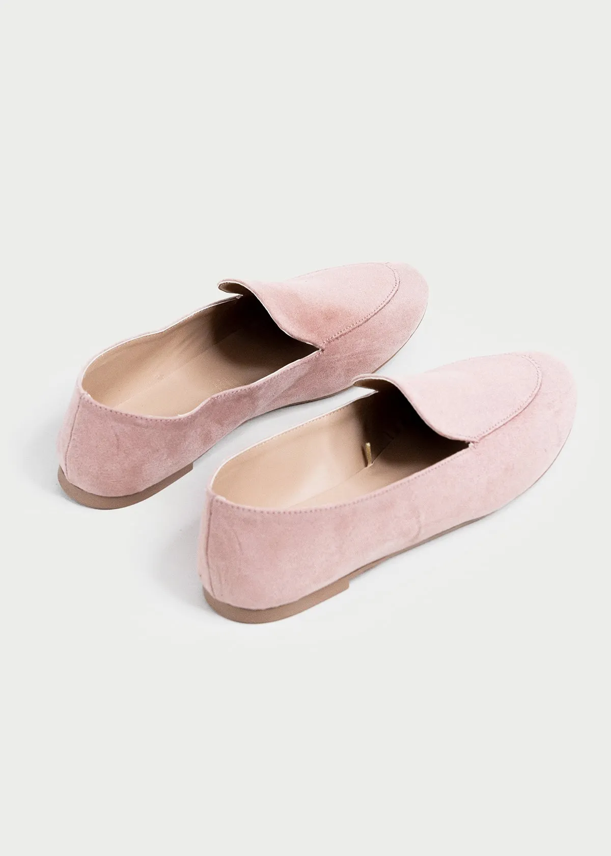 Flat loafer gamuza