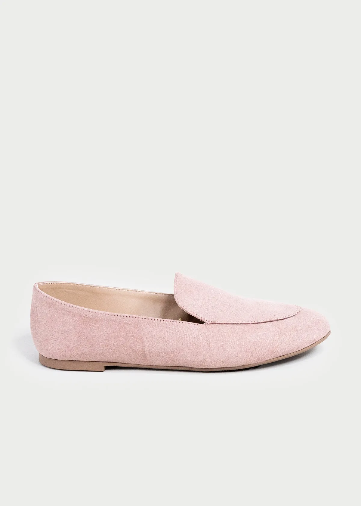 Flat loafer gamuza