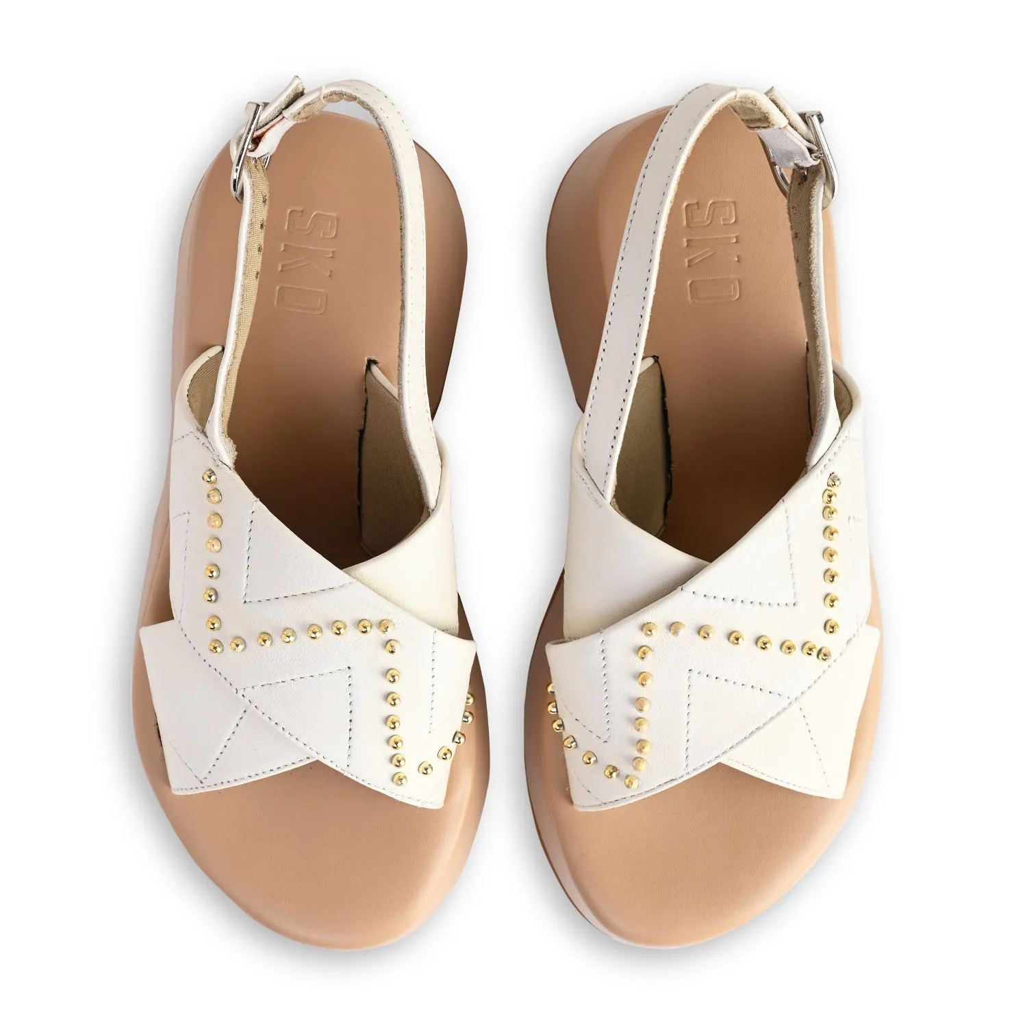 Florence Ivory Platform Heels For Women