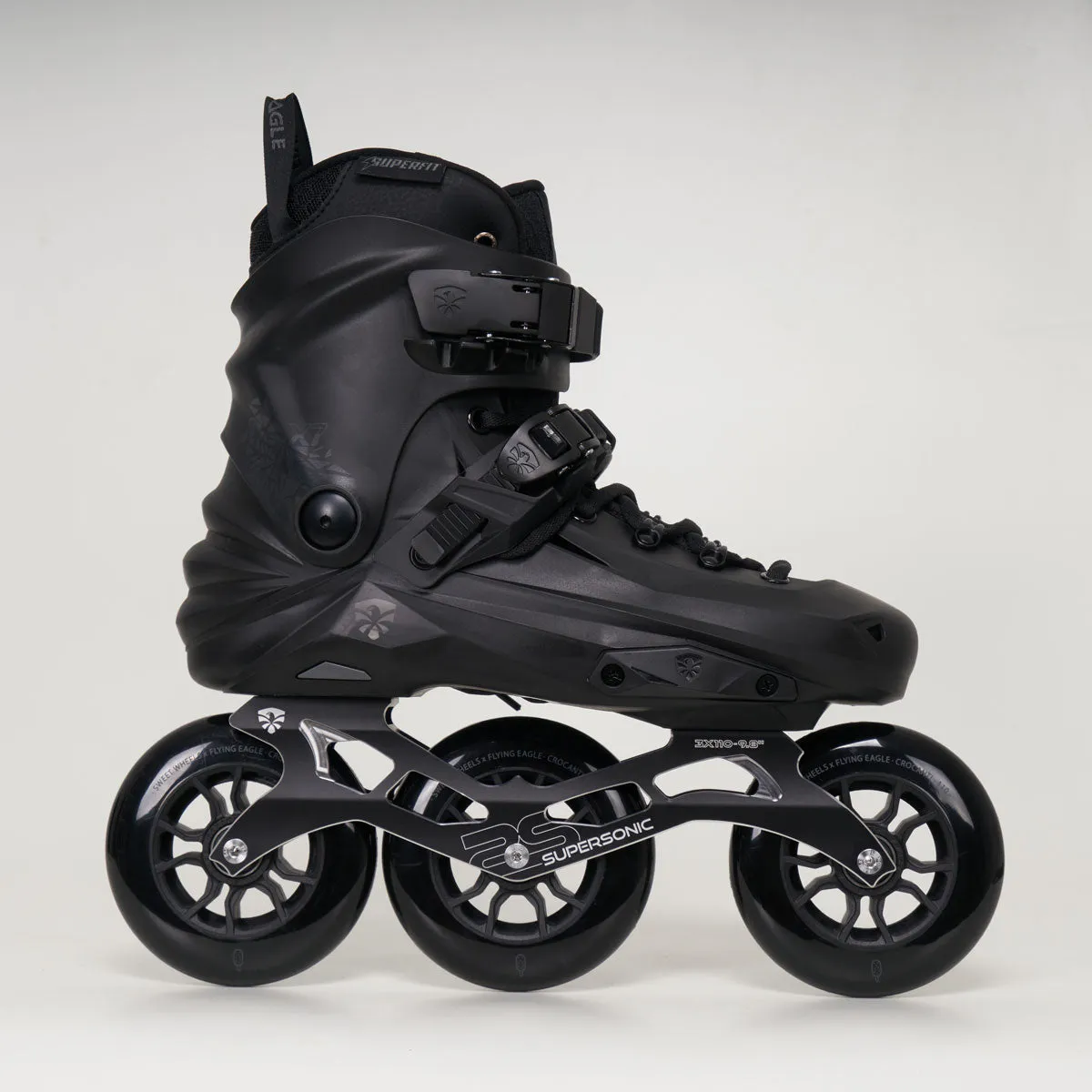 Flying Eagle X7T Reaver 110mm Inline Skates - Unisex - Black