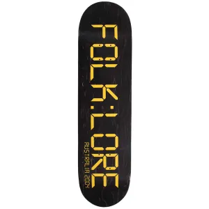 Folklore - Clock Yellow 8.125 Skateboard Deck