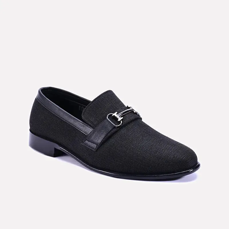 Forrester Black Horsebit Formal Loafers Shoes 0111227