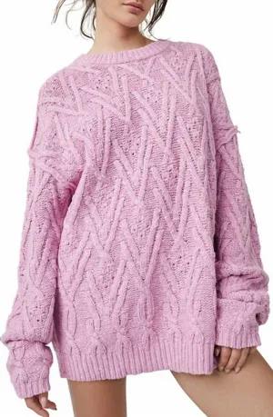 Free People - Isla Cable Tunic Sweater