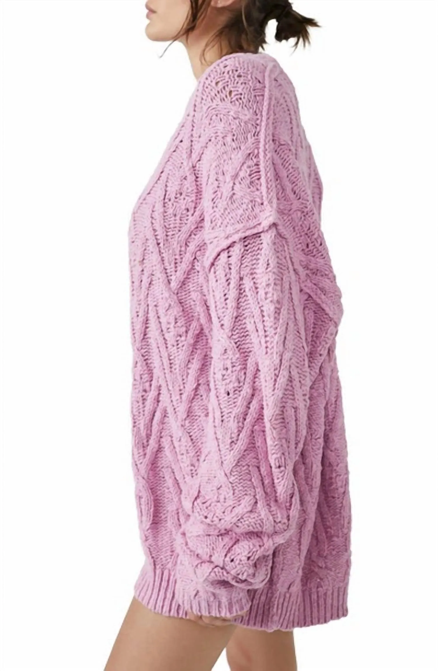 Free People - Isla Cable Tunic Sweater