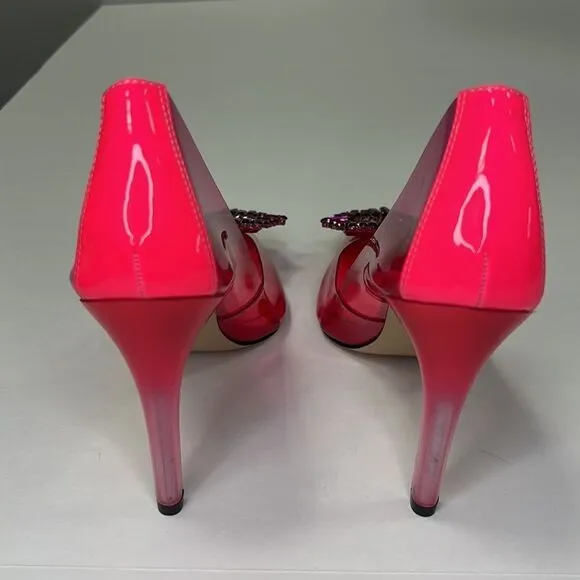 Good American Hot Pink Cinder-f*cking-rella Pump Size 8.5