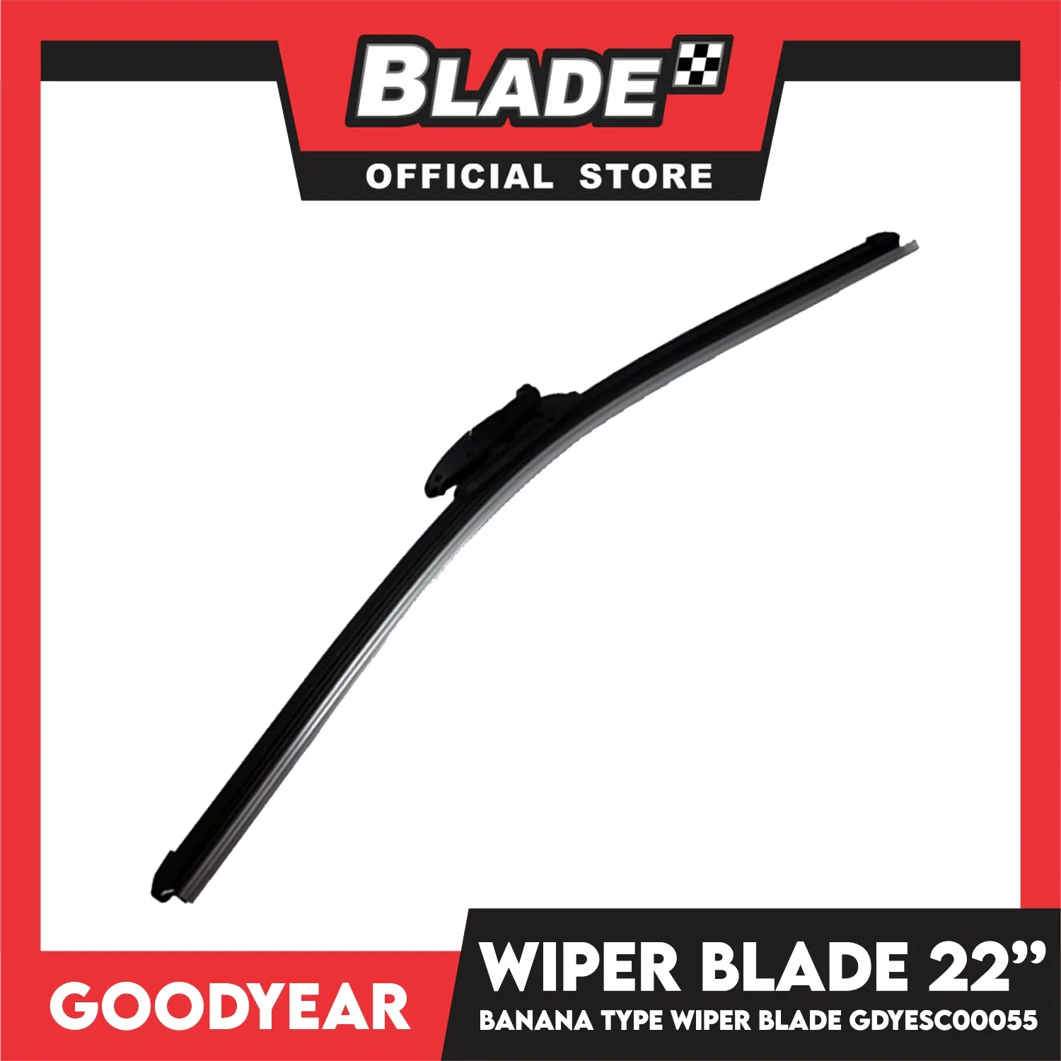 Goodyear Banana Type Universal Wiper Blade 22''/16'' Set Aerodynamic Design
