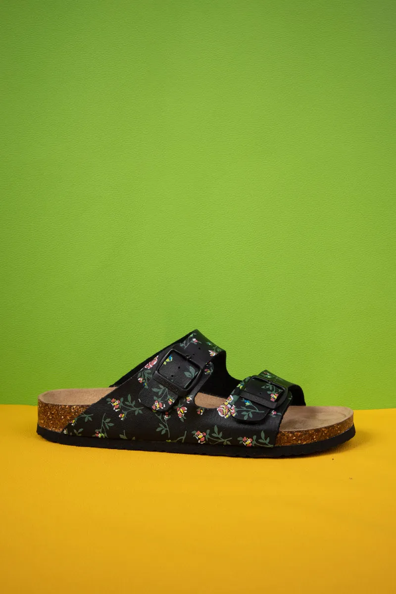Graylynn Floral Printed Footbed Sandal