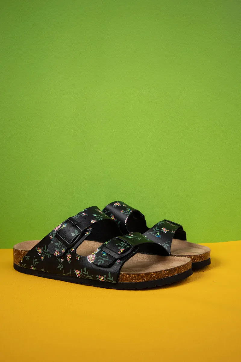 Graylynn Floral Printed Footbed Sandal