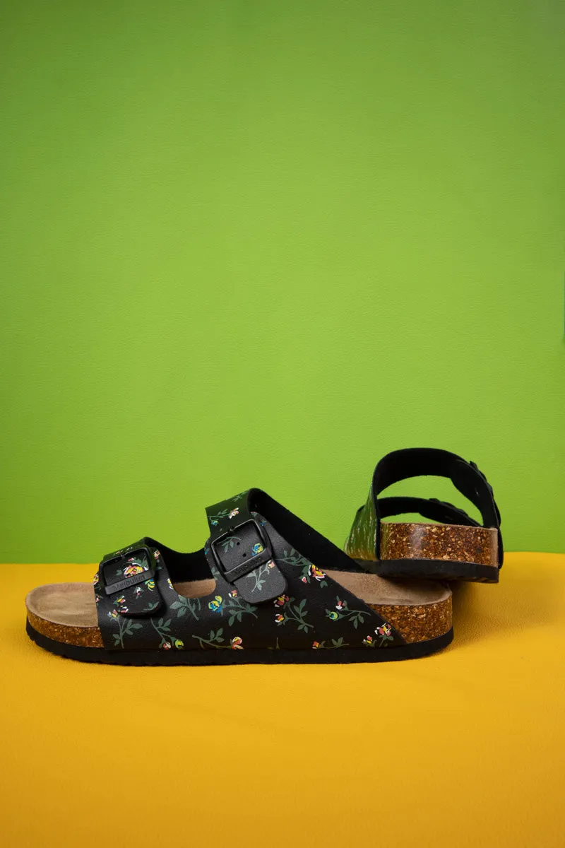 Graylynn Floral Printed Footbed Sandal