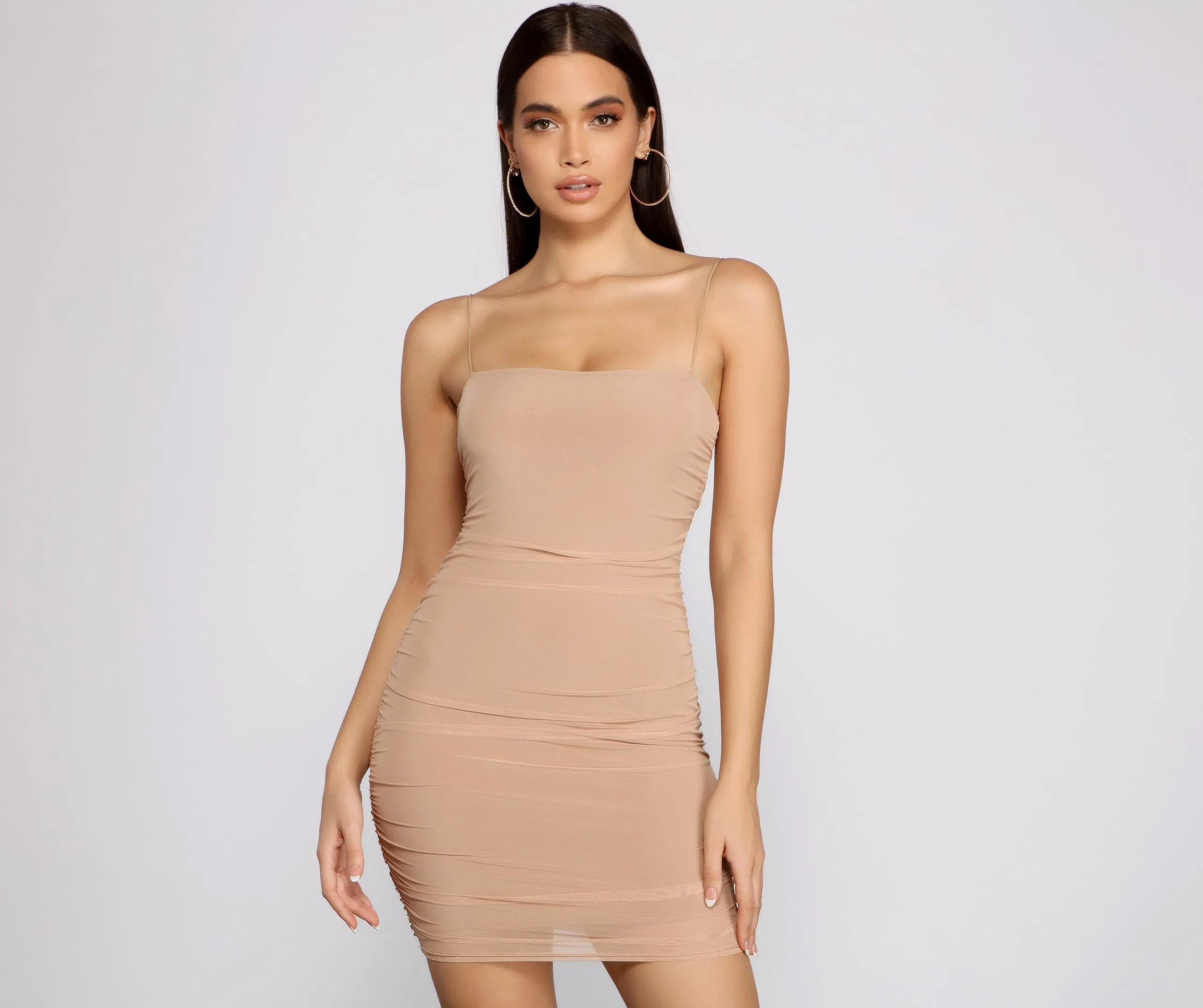 Haute Mesh Stylish Mini Dress