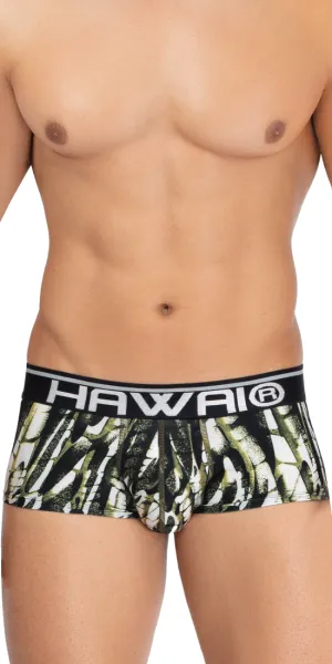 Hawai 42182 Printed Microfiber Briefs Military Green