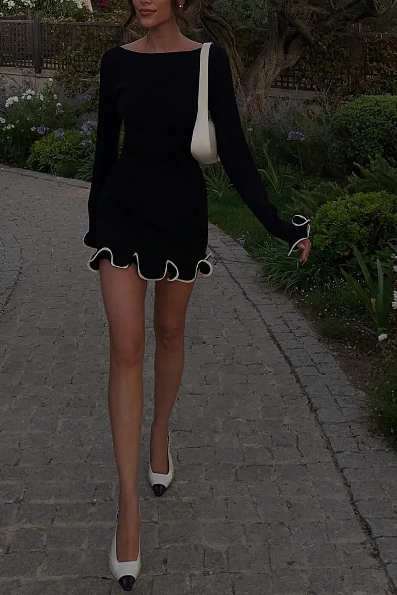HBR1365 Flirty Frills Mini Dress