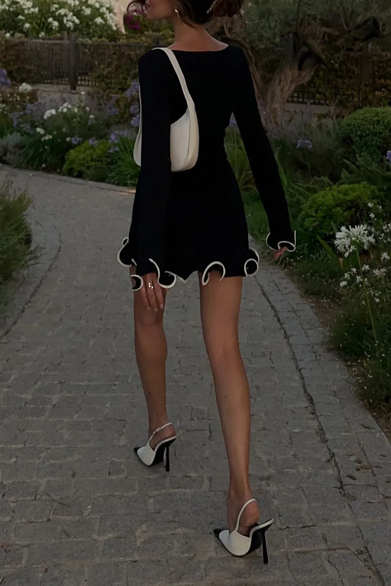 HBR1365 Flirty Frills Mini Dress