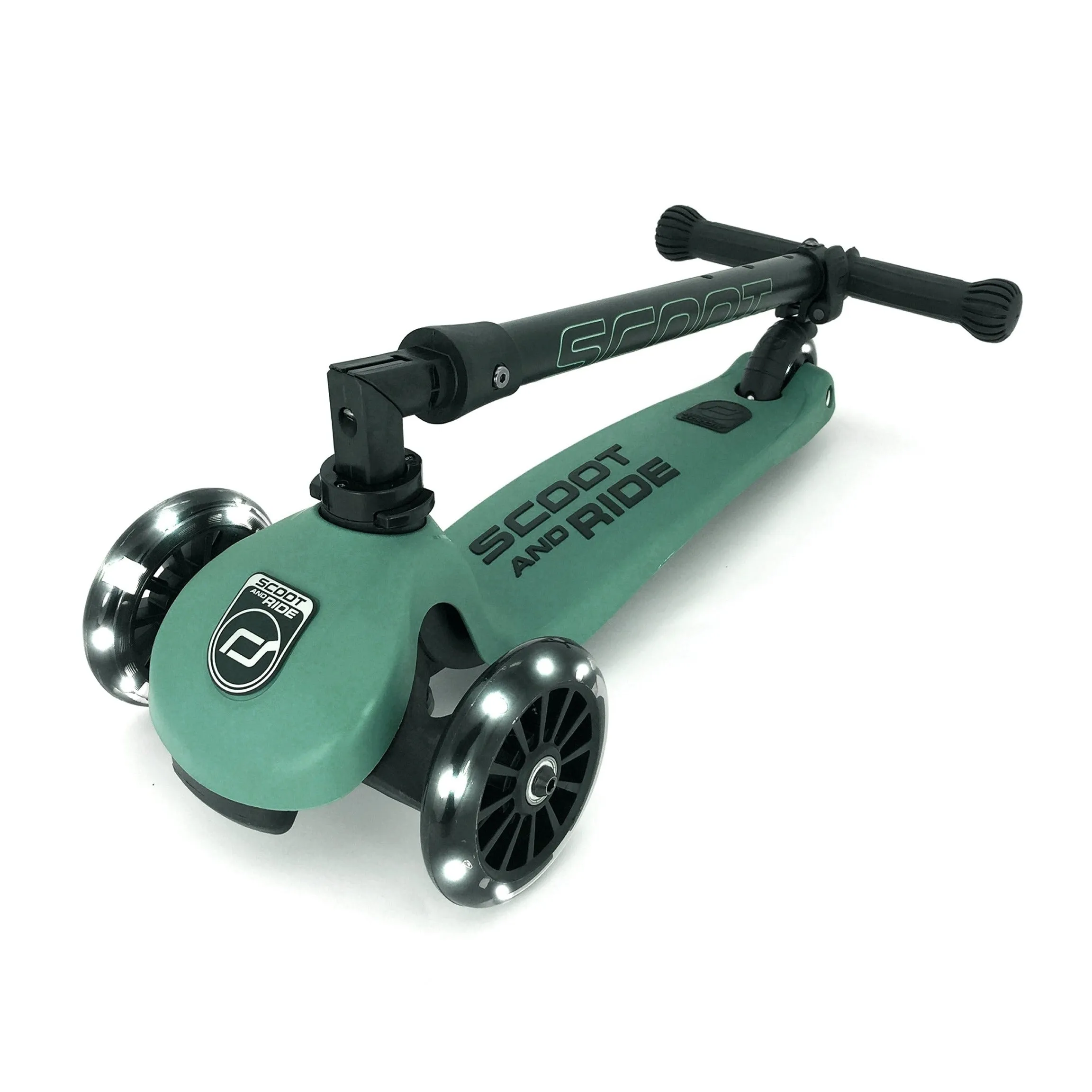 Highway Kick 3 Fold Away Scooter with LED Wheels (Forest)