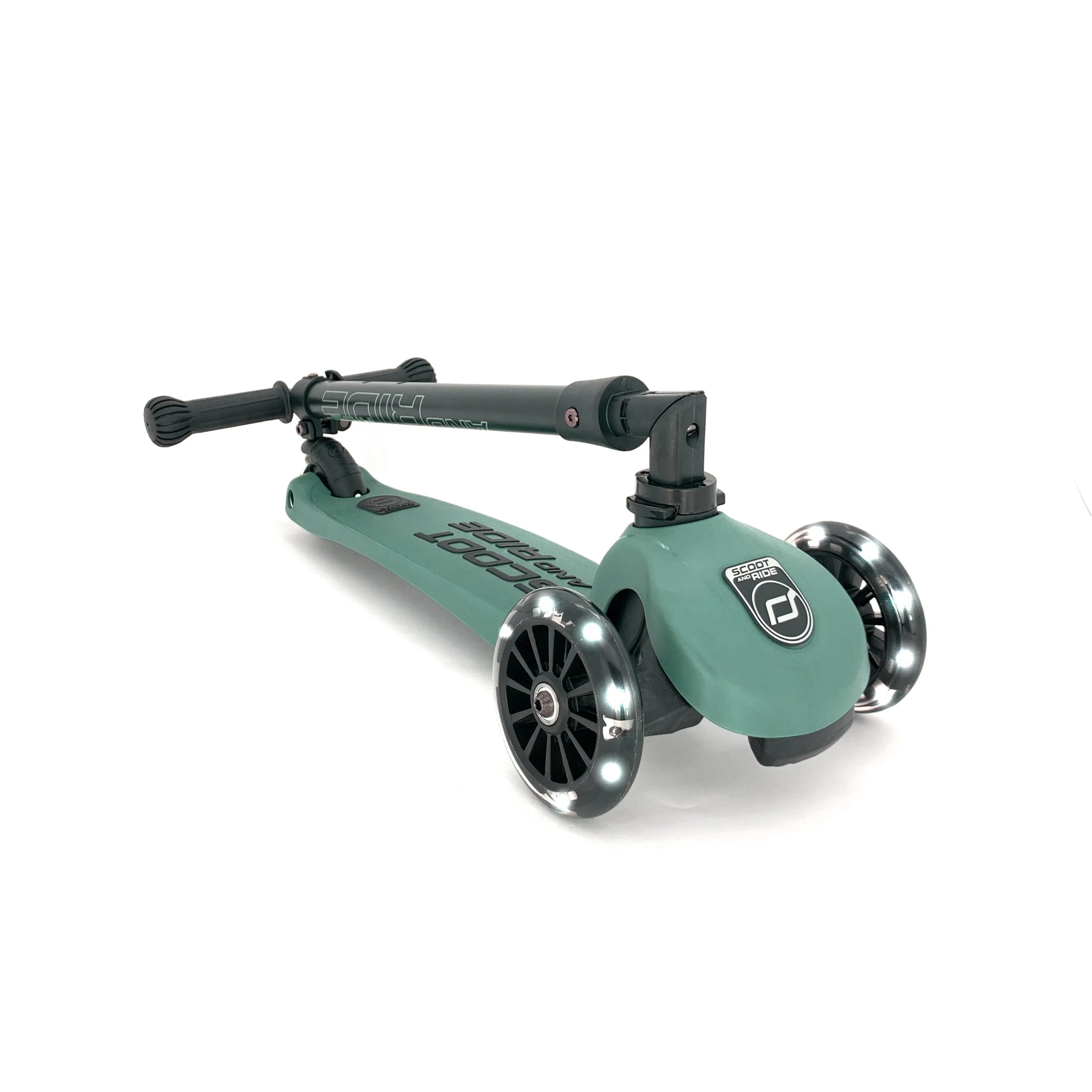 Highway Kick 3 Fold Away Scooter with LED Wheels (Forest)