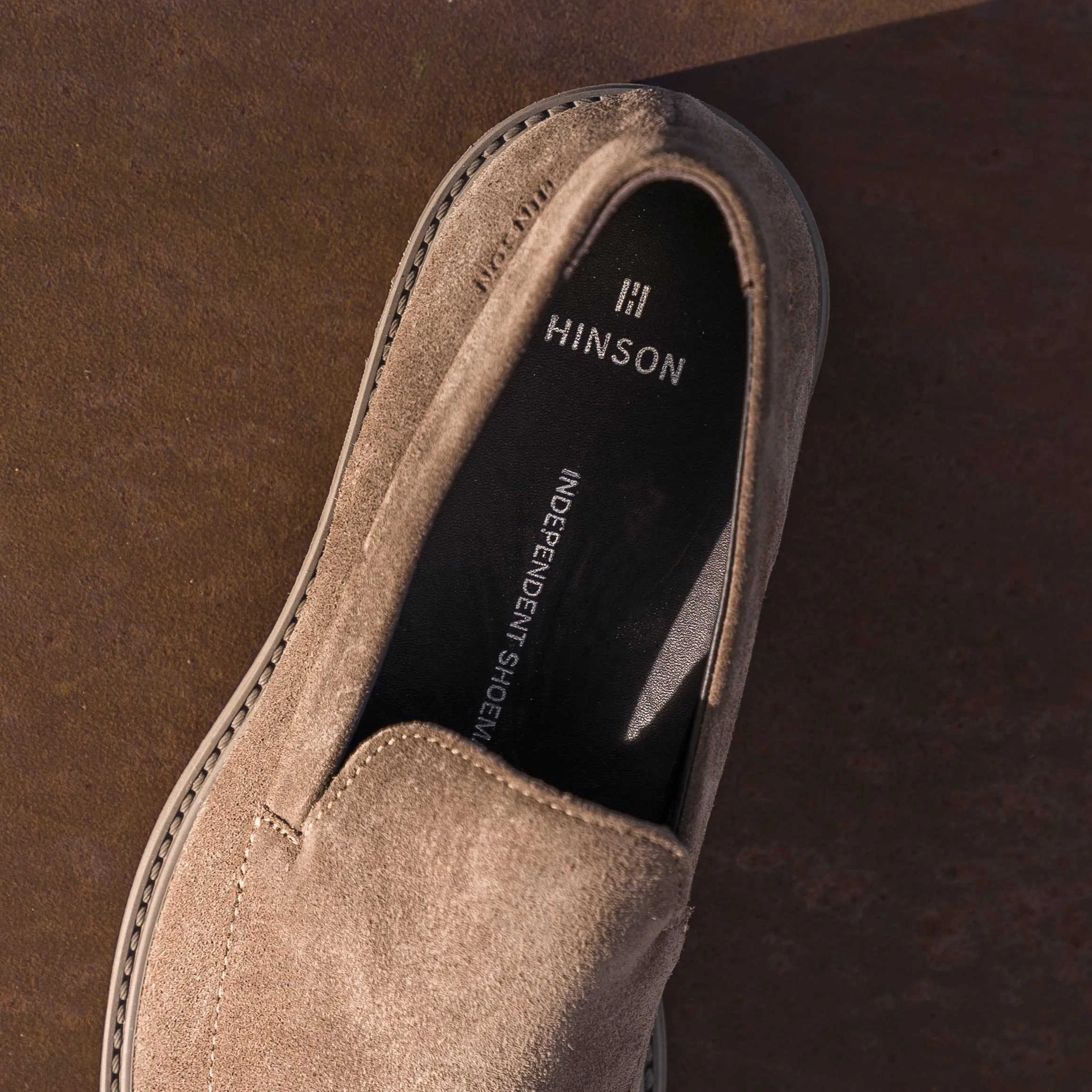 Hinson Beatenberg Loafer Echo Taupe Suede