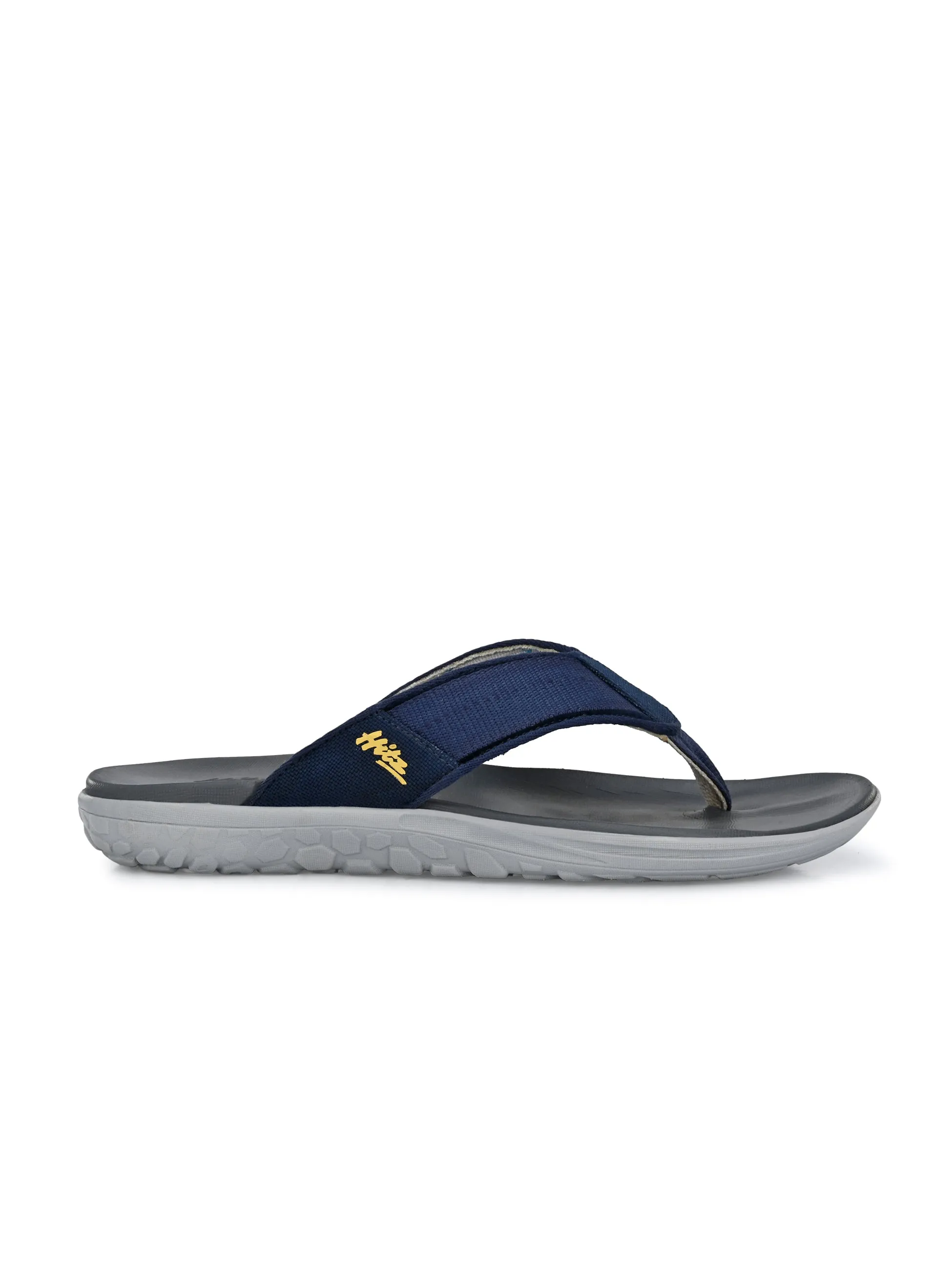 Hitz Men's Blue Open Toe Casual Slippers