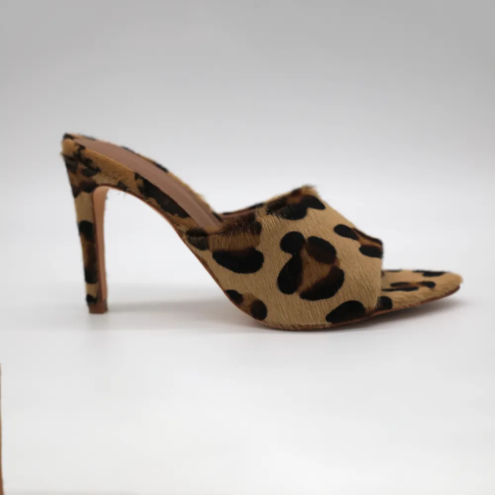 Horsy Leopard Mules