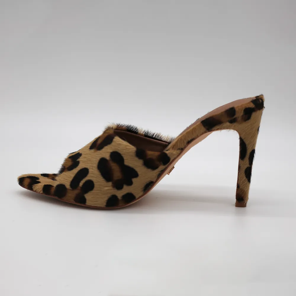 Horsy Leopard Mules