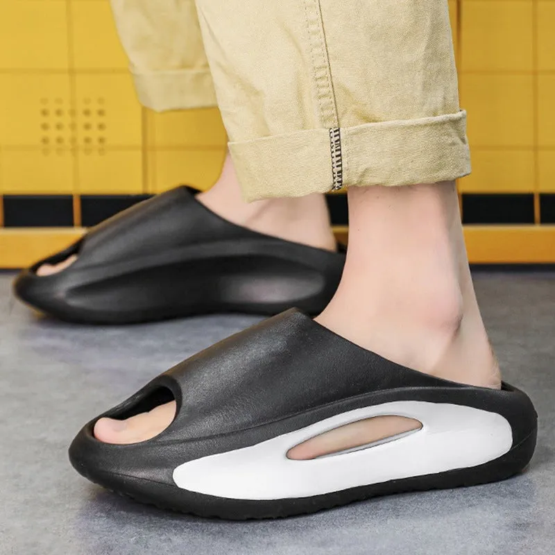 Ins Peep Toe Slippers Unisex Sports