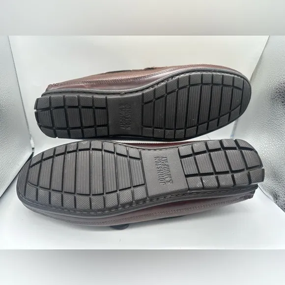 JOHNSTON &amp; MURPHY | CORT SHEARLING SLIPPER | DARK BROWN FULL GRAIN - SIZE 11.5