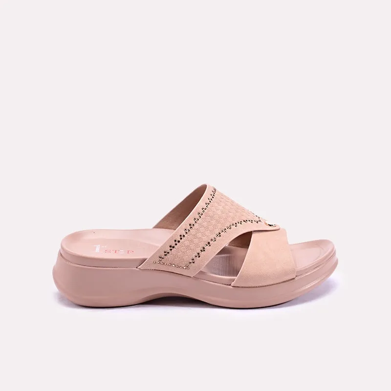 Josette Pink Chunky Casual Slippers 0412742