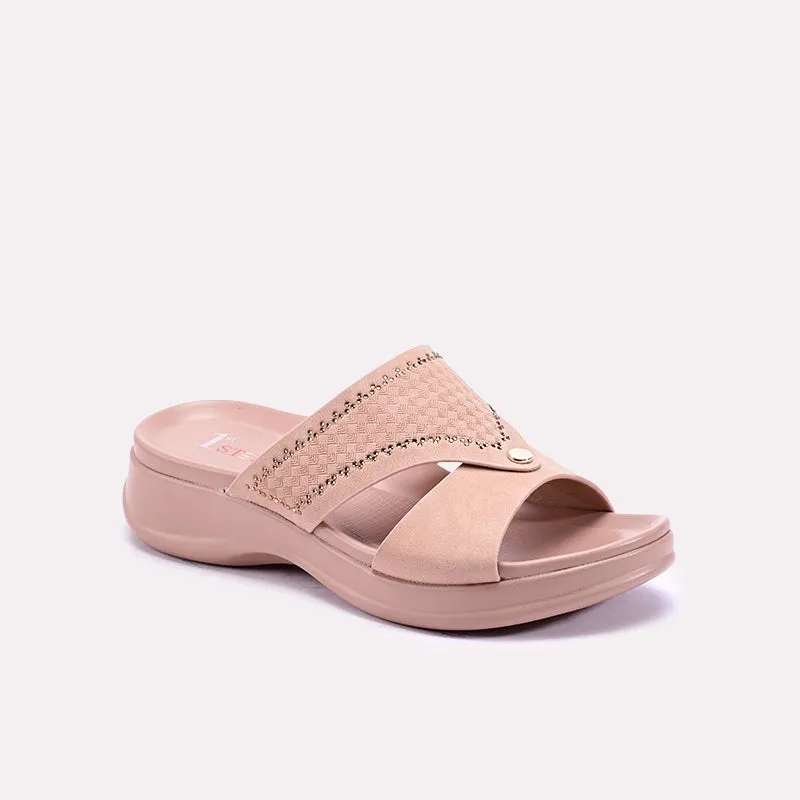 Josette Pink Chunky Casual Slippers 0412742