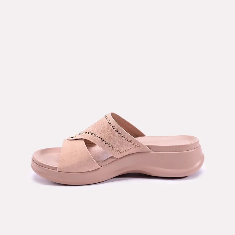 Josette Pink Chunky Casual Slippers 0412742