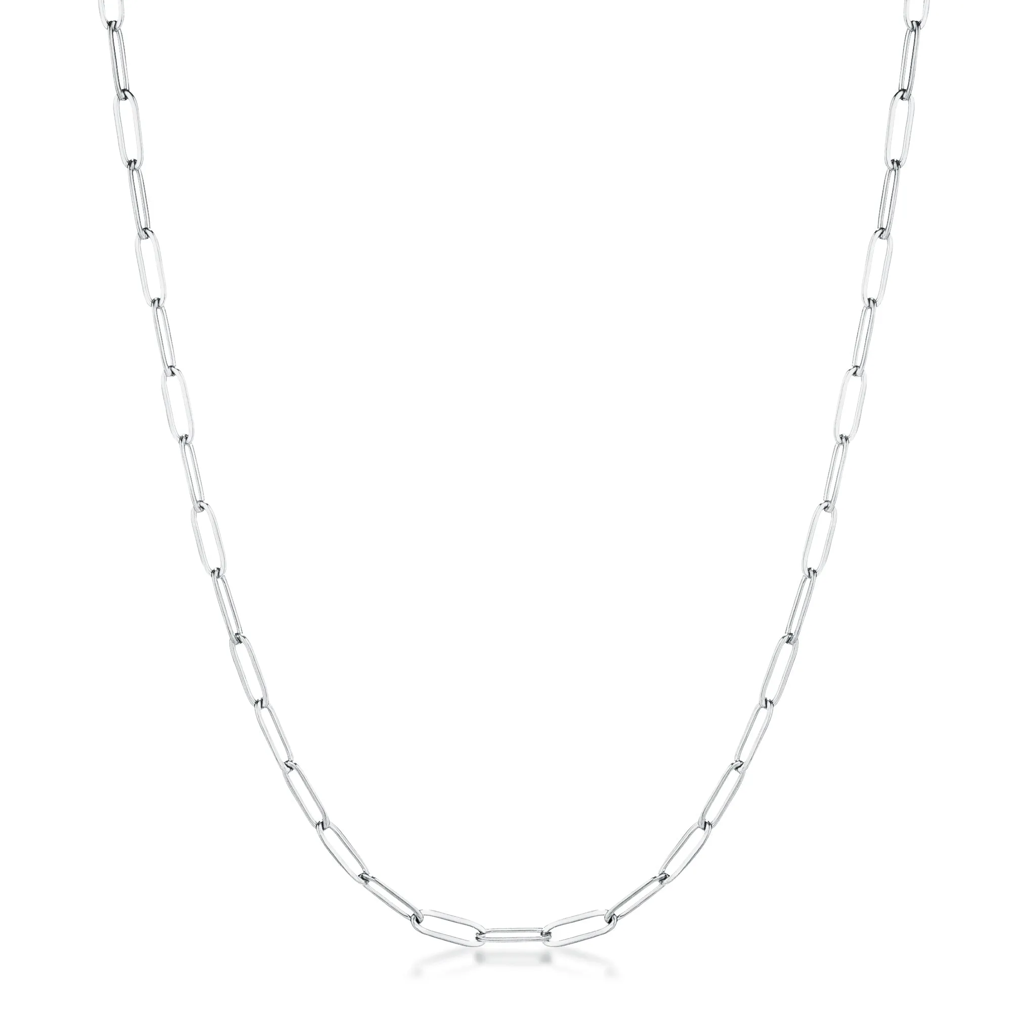 Kaylee 20" Gold Medium Paper Clip Chain Linked Necklace