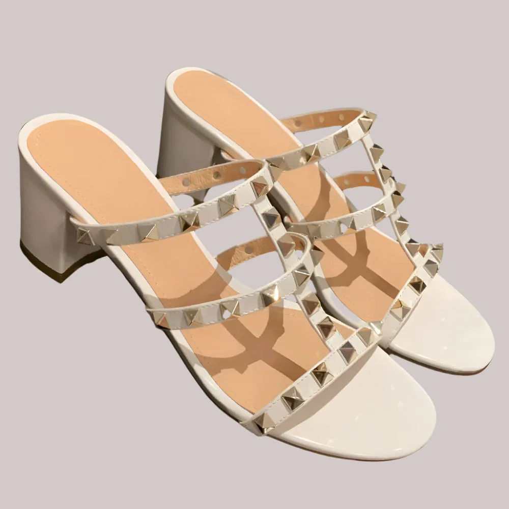 Kenna Rivet Leather Sandals