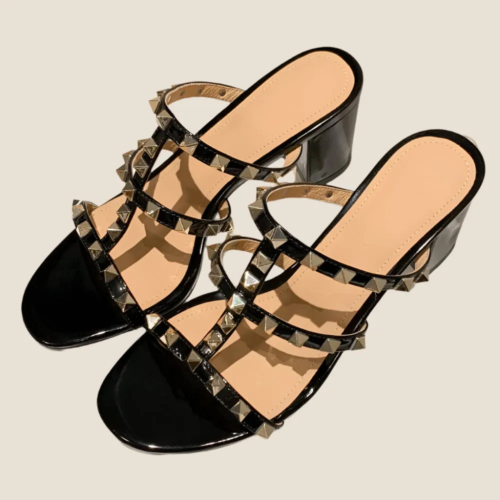 Kenna Rivet Leather Sandals