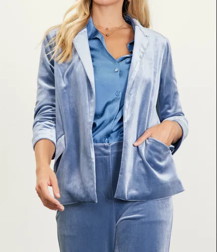 Kennedy Blazer Dusty Blue
