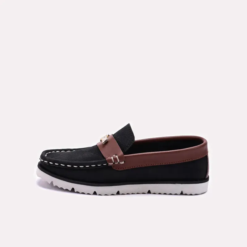 Kids Black Loafer Shoes 0610529