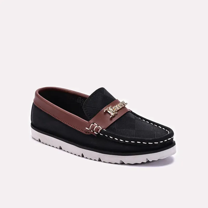 Kids Black Loafer Shoes 0610529