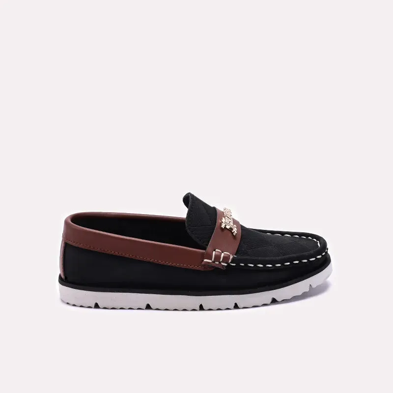 Kids Black Loafer Shoes 0610529
