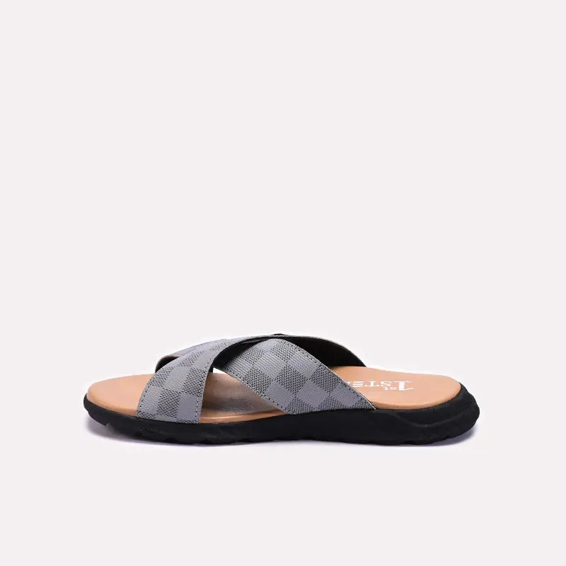 Kids Gray Casual Slippers 0630253