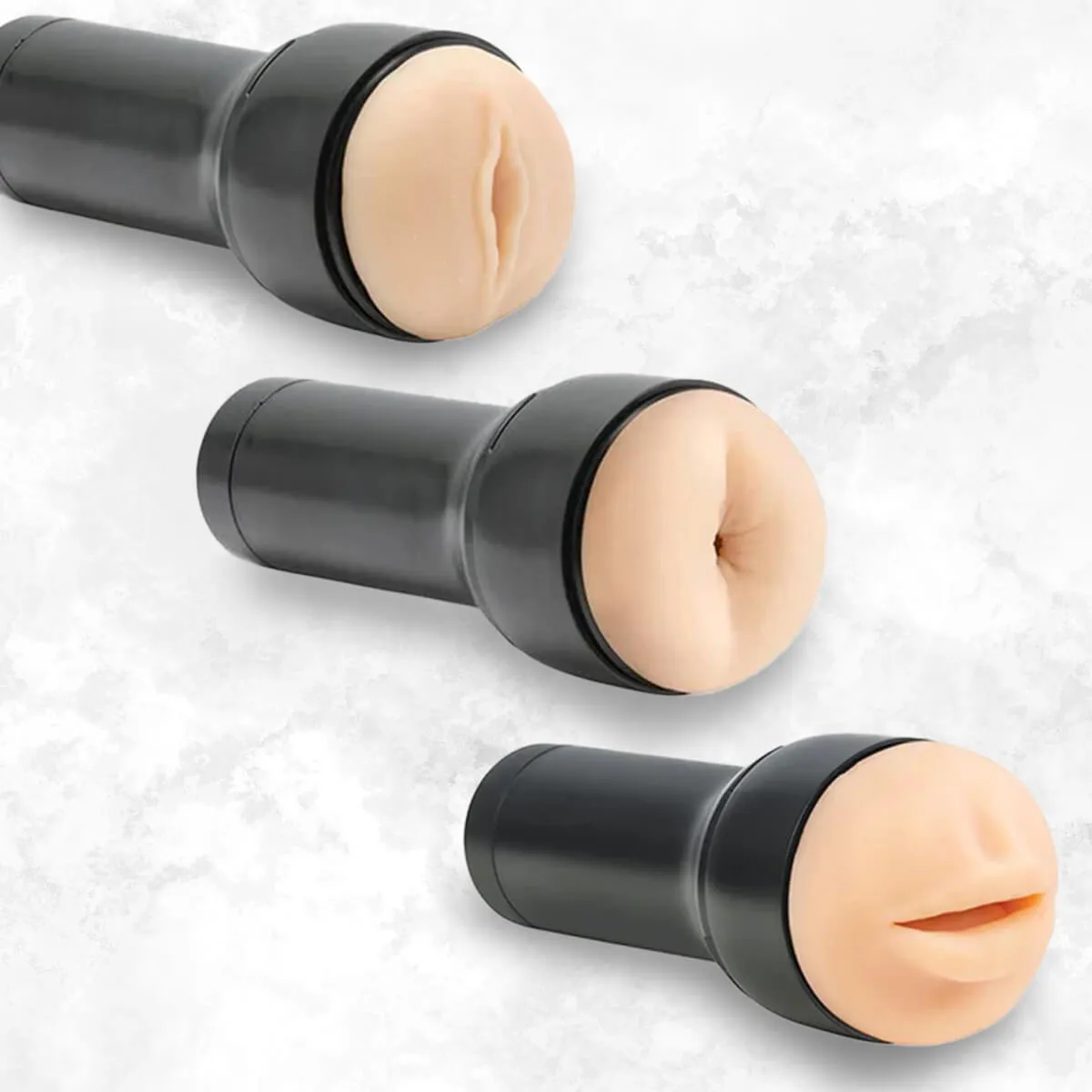 KIIROO Feel Stroker Bundle (Vulva  Mouth   Ass)